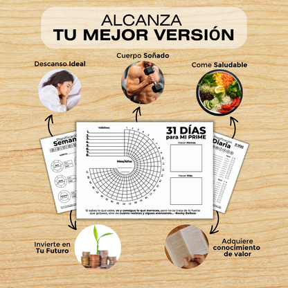 Plantilla de 31 días para TU PRIME